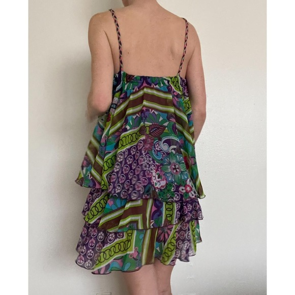 Zara Tiered Mini Dress in Purple - Picture 4 of 7